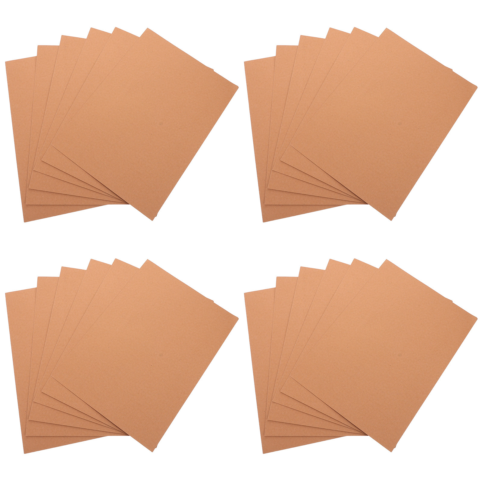 50Pcs Brown Cardstock Paper A4 - Papercraft Supply Invitation ulasan dan harga