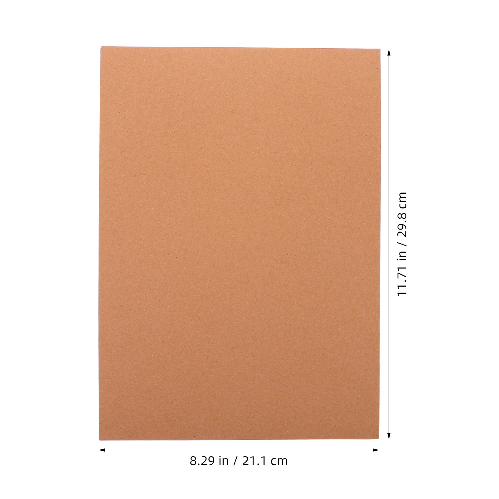 50Pcs Brown Cardstock Paper A4 - Papercraft Supply Invitation ulasan dan harga