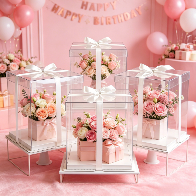 Transparent Cake Boxs Large Gi - Event Party Box ulasan dan harga