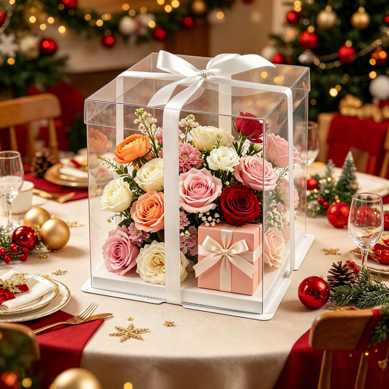Transparent Cake Boxs Large Gi - Event Party Box ulasan dan harga