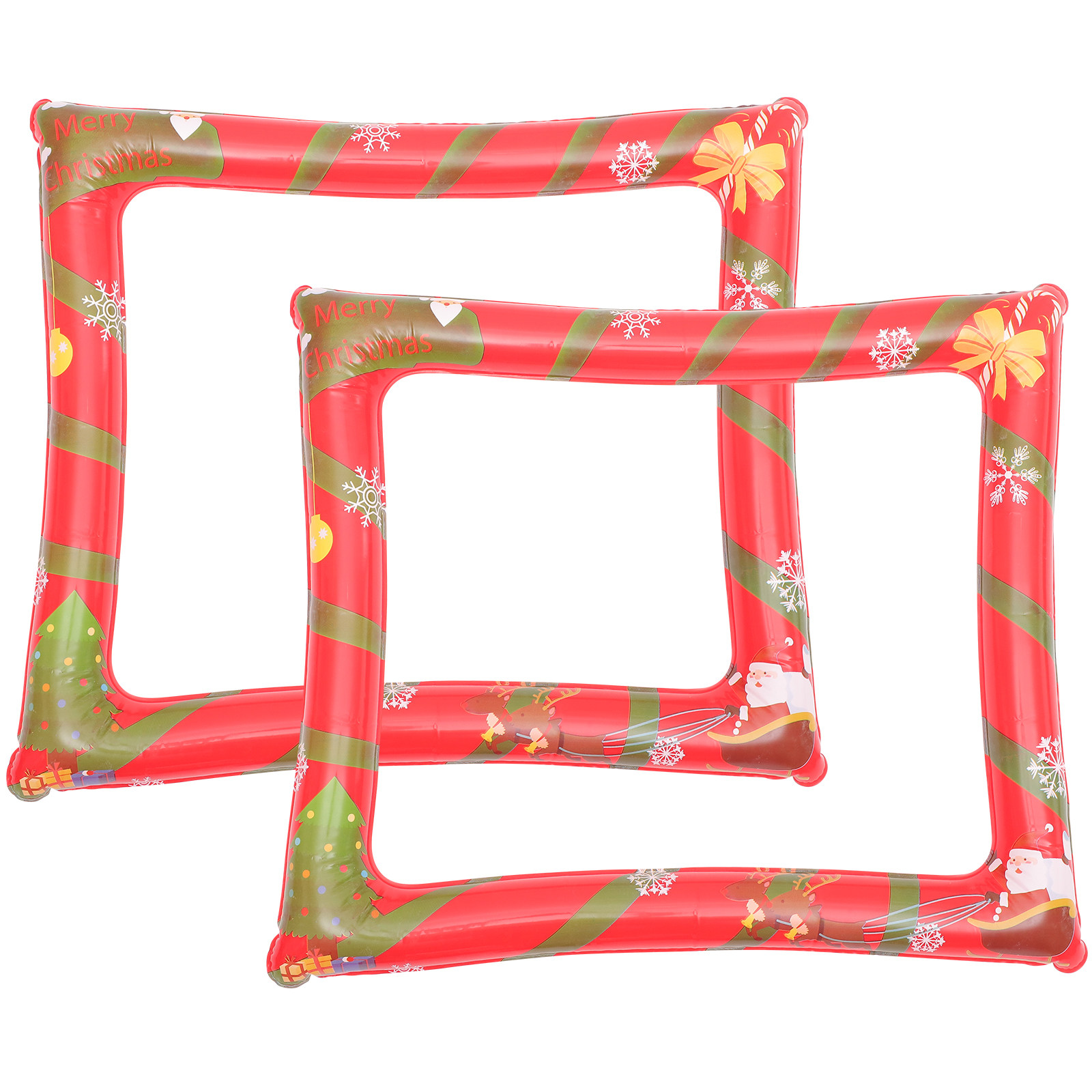 2Pcs Christmas Inflatable Phot - Photo Booth Frame ulasan dan harga