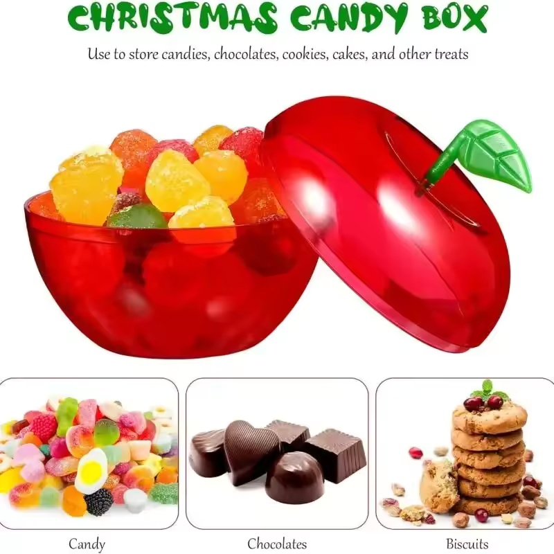5/10pcs Apple Containers Snow  - Event Party Box ulasan dan harga