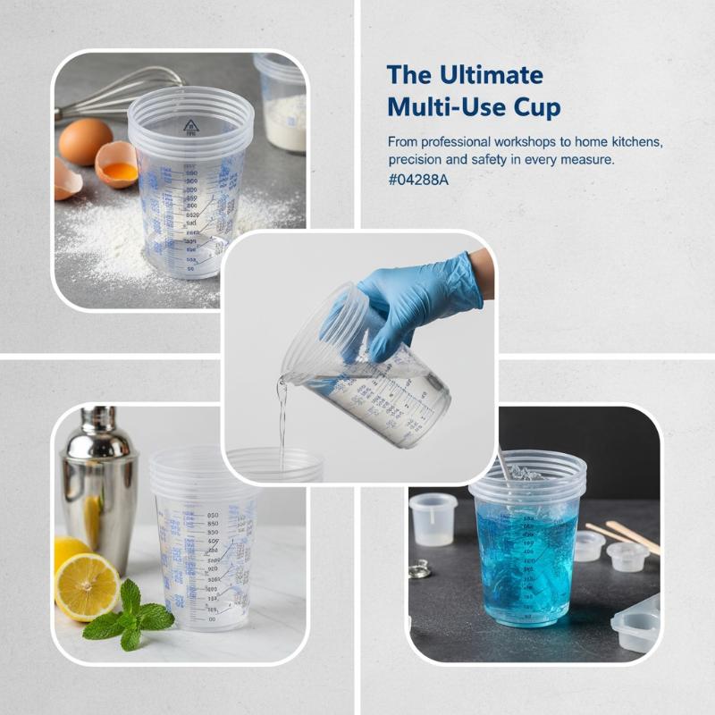 50PCS 600ml Calibrated Plastic - Plastic Cup 50Pcs ulasan dan harga