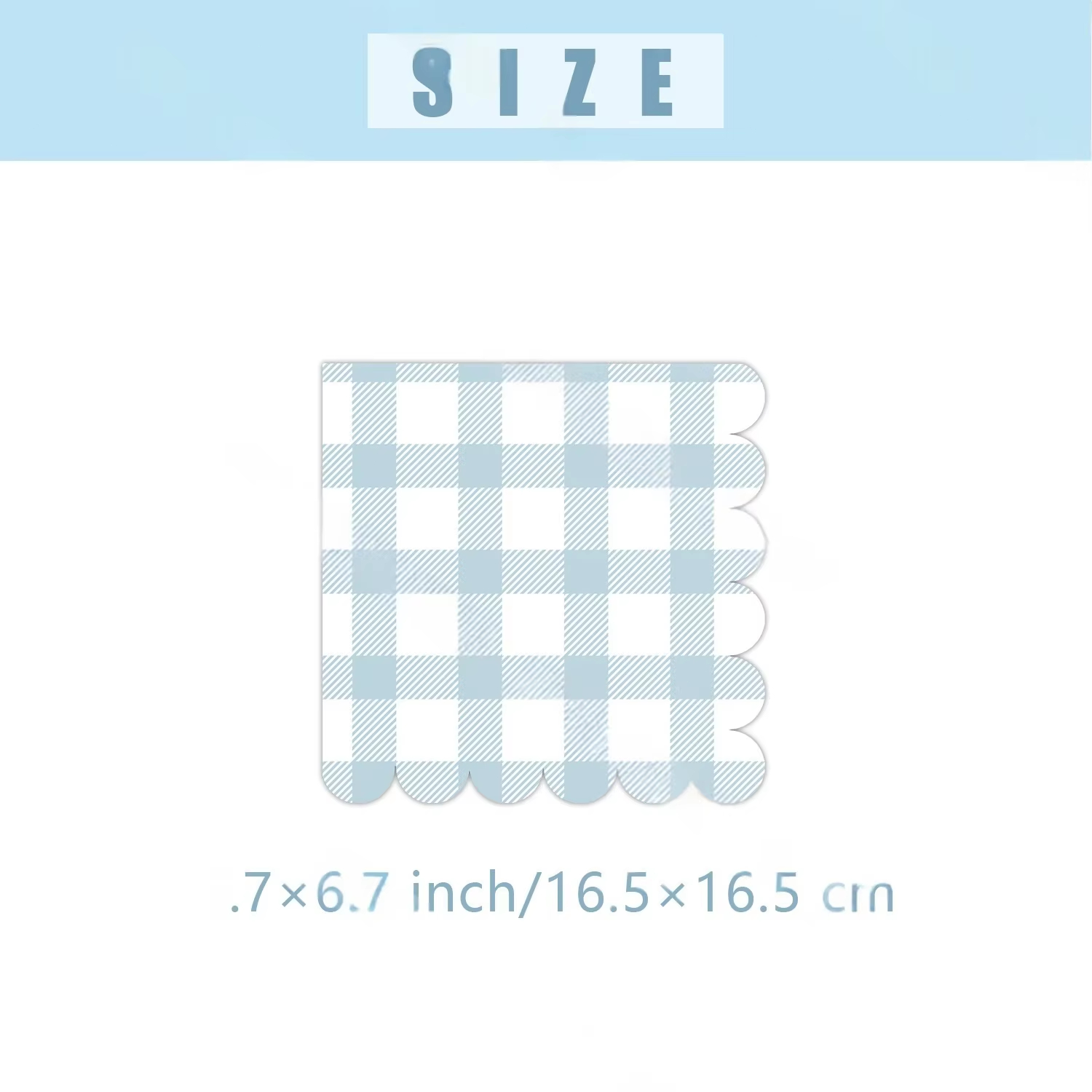New Blue Grid Theme Birthday D - Paper Straw Color ulasan dan harga