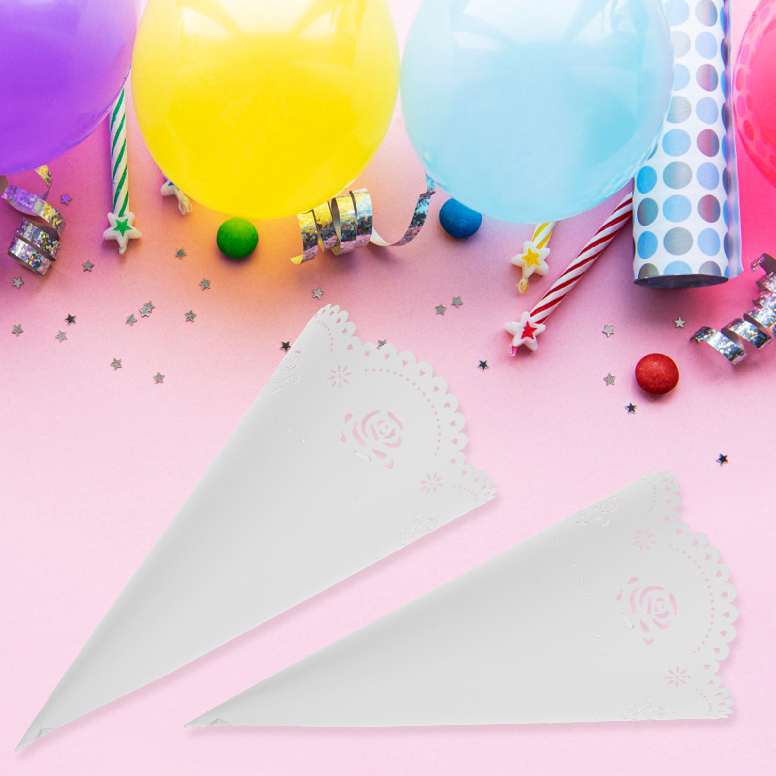 20Pcs Paper Confetti Cones Wed - Papercraft Supply Confetti ulasan dan harga