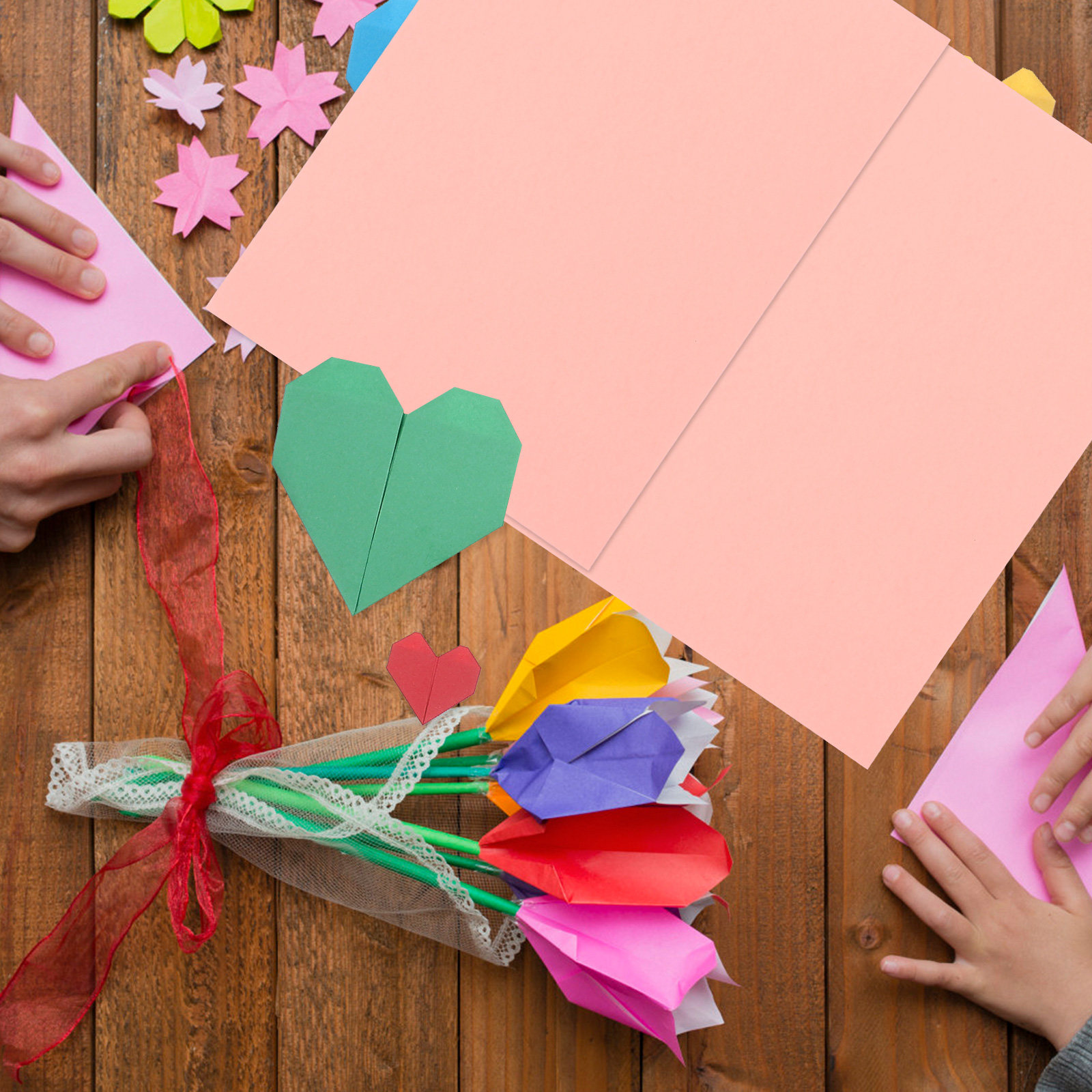 20Sheets Pink Cardstock Paper  - Papercraft Supply Invitation ulasan dan harga