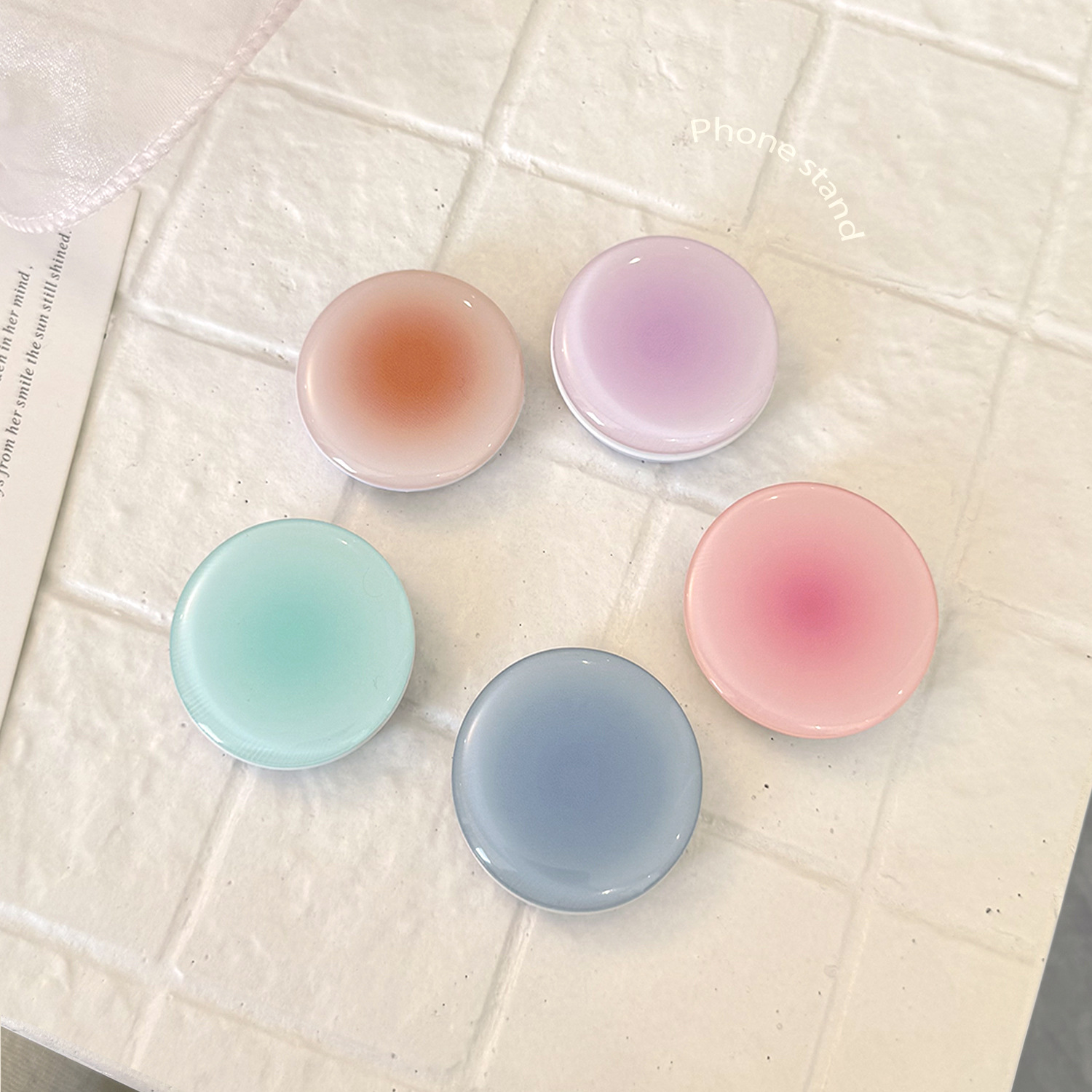 Ins Style Gradient Phone Grip  - Event Support ulasan dan harga
