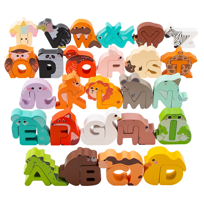 26Pcs Wooden Animal Alphabet B - Event Z ulasan dan harga