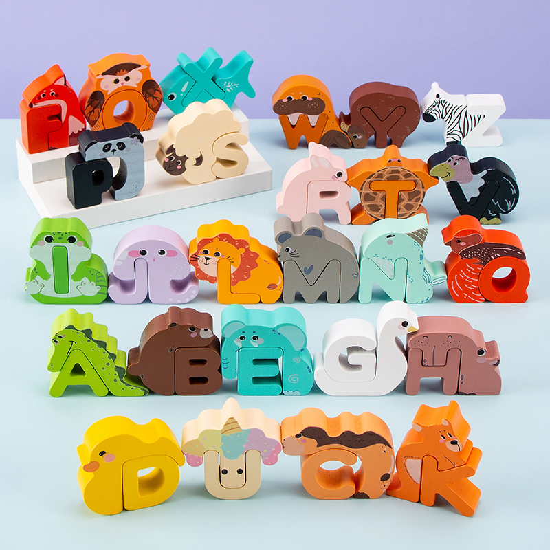 26Pcs Wooden Animal Alphabet B - Event Z ulasan dan harga