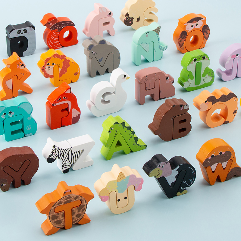 26Pcs Wooden Animal Alphabet B - Event Z ulasan dan harga