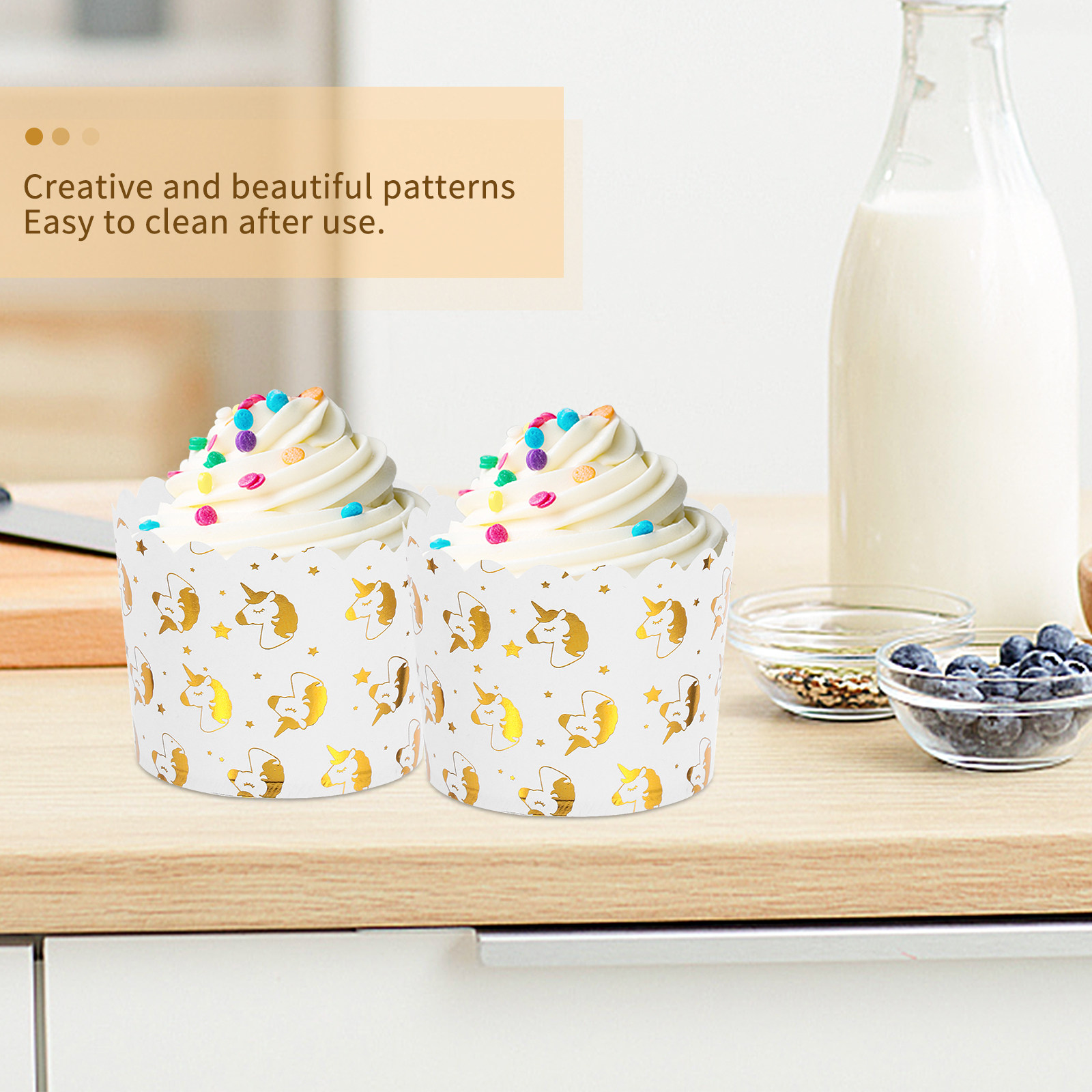 Cupcake Paper Baking Cups 50Pc - Plastic Cup 50Pcs ulasan dan harga
