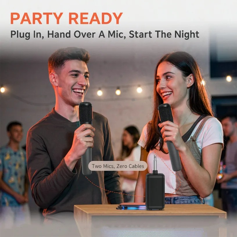Wireless Microphone Dual Handh - Event & Party Supply ulasan dan harga