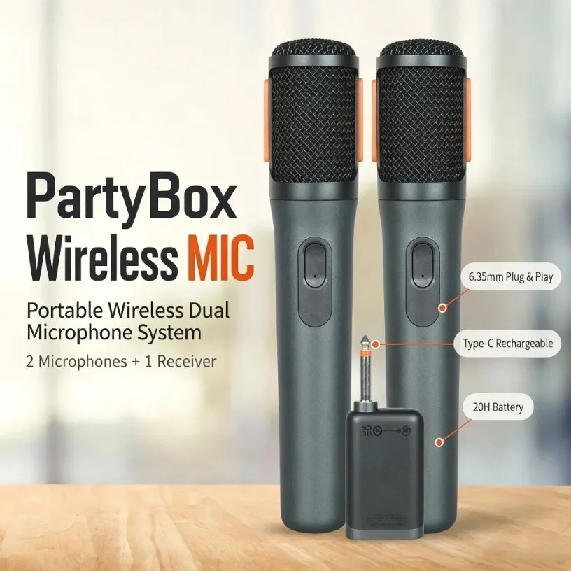 Wireless Microphone Dual Handh - Event & Party Supply ulasan dan harga