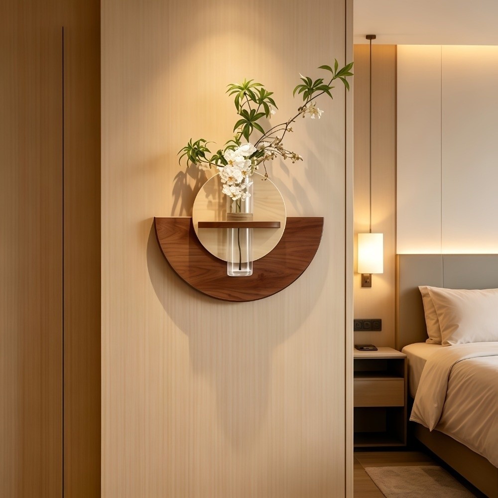 Oval Wood Wall Mount Flower Sh - Flower Wall Panel ulasan dan harga