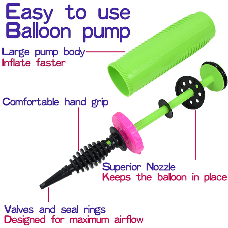 1Pc Balloon Pump Plastic Hand  - Balloon Pump Hand ulasan dan harga