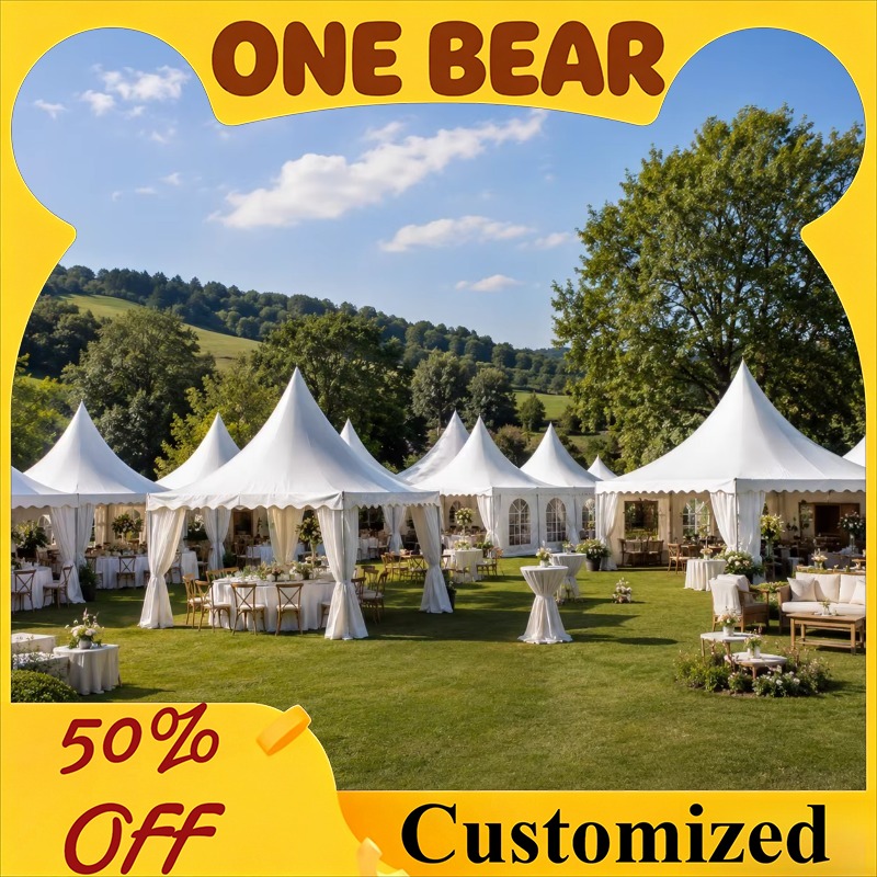Customizable White Pagoda Tent - Event & Party Supply ulasan dan harga